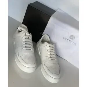 Versace | Shoes | Nib 495 Versace Mens White Leather  display picture 1